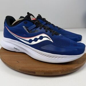 Saucony Guide 15 Blue and White Athletic Sneakers